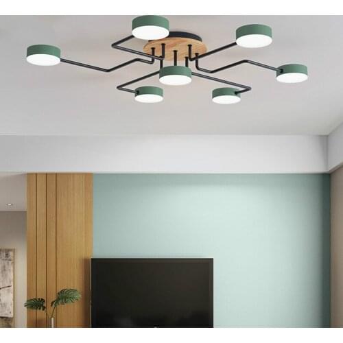 Nordic modern living room lamp creative round lampshade LED ceiling lamp bedroom hotel lighting WF111210