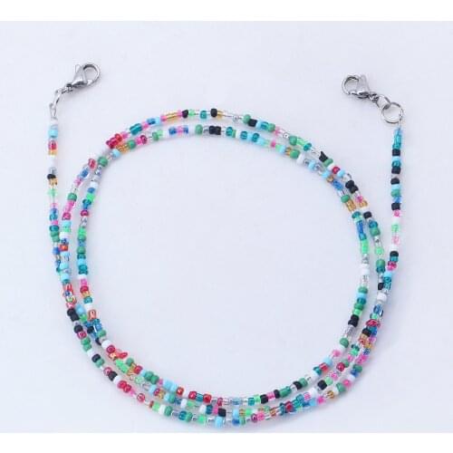 Punk 2021 Fashion Jewelry Sunglasses Mask Chains For Women Men Bead Pearl Crystal Eyeglasses Chains Lanyard Glass Wholesale