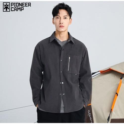 Мужские вельветовые рубашки Pioneer Camp China At AliExpress