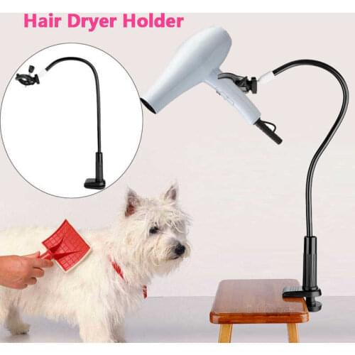 Pet Hair Dryer Rack Pet Hair Dryer Clip Pet Dog Cat Grooming Table Support Frame Hair Dryer Clamp Holder with Flexible Tube