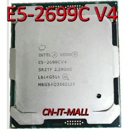 Intel Xeon E5-2699C V4 CPU 2.2GHz 22 Core 44 Threads SR2TF LGA 2011-3 Processor