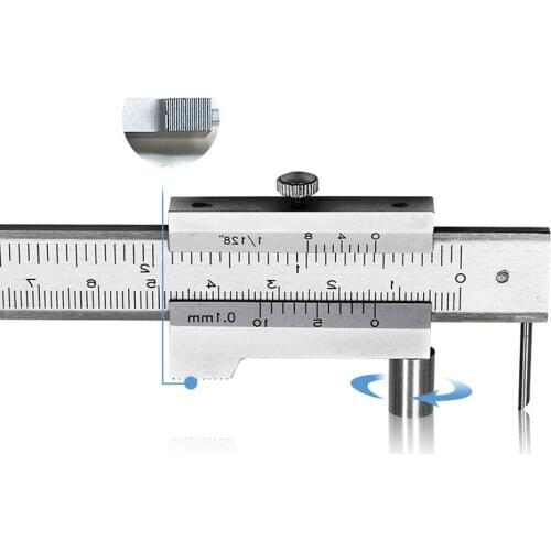 0-200mm Marking Vernier Caliper With Carbide Scriber Parallel Marking Gauging Ruler Measuring Instrument Tool