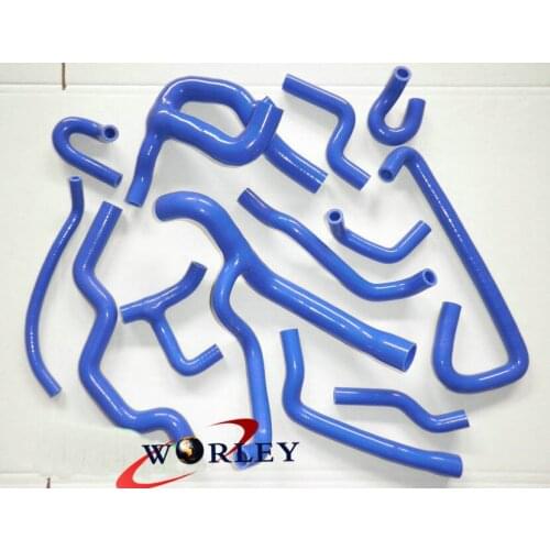 SILICONE RADIATOR HOSE FOR RENAULT Clio WilliamS 19 16S 16V F7P 1.8L 88-97 BLUE