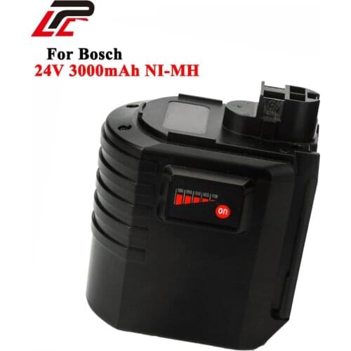 For Bosch Ni-MH 24V 3000mAh 2 607 335 097, 2 607 335 098, 2 607 335 163 BAT019, BAT020, BAT021 Replacement tool battery