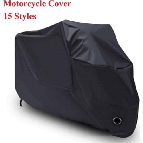 Universal Motorcycle Protect Cover Outdoor Anti-UV Silver Coating Cloth Waterproof Dustproof Sunproof For Bike Scooter Motorbike