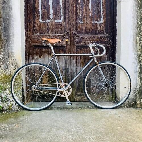 ETALY Vintage fixie bike Double V Brake 700C bicycle 55cm frame 525 Columbus Pipe Steel road bicycle