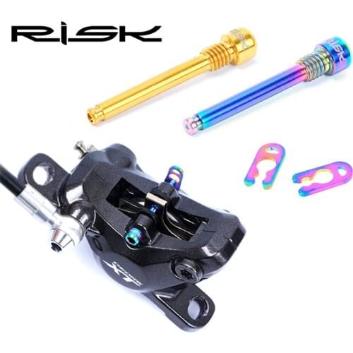 RISK Bike Hydraulic Disc Brake Screws M4x26mm MTB Road Shimano Bike Ti Alloy Plugs XT XTR Cycling Parts