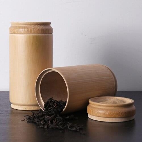 Moisture-proof Friendly Bamboo Smell Proof Stash Jar With Lid Container Handmade Natural Can Holder Canister Fathers Day Gift