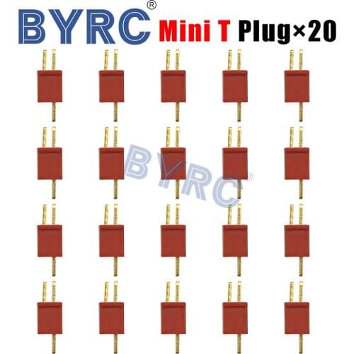 20pcs Ultra Mini T Plug Deans Connectors Micro Deans Plug Deans Connectors for RC LiPo NiMh Battery ESC Motor