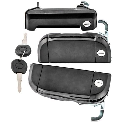 3x Door Handle Set Locks Outside Front Left Right Sliding Door For VW Volkswagen Transporter T4 701837205 701837206 701837210