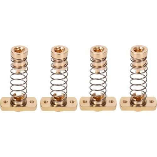 GTBL 4 Sets CR10 Z Axis T8 Anti Backlash Spring Loaded Nut Elimination Space Brass Nuts for Upgrade Ender 3S Ender 3 Pro