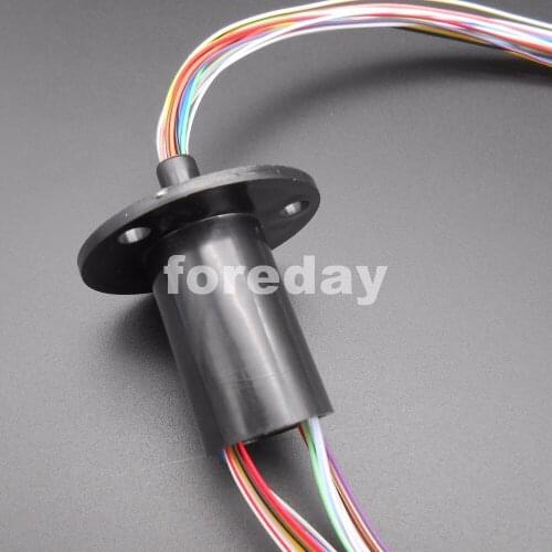 50PCS X 22MM 24*2A(24 Wires,2a) 24 Conductors Circuits Capsule Slip Ring 220V AC 250Rpm 24 WAYS High Quantity NEW *FD094X50