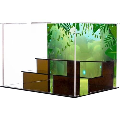 Acrylic Display Case Countertop Box Stand Dustproof Protection Showcase for Action Figures Toys Collectibles Type 2