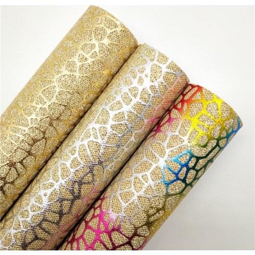 1PC 21X29CM Glitter Fabirc, Chunky Glitter Leather, GOLD Glitter Leather Sheets For Making Bows LEOsyntheticoDIY T291B