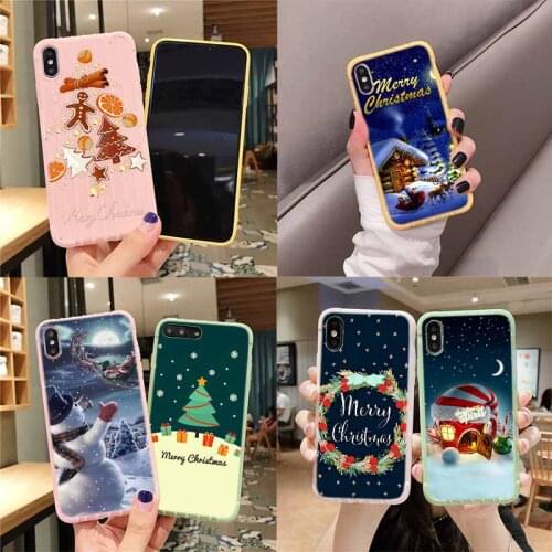 Christmas greetings purple Trolley Suitcase Texture Phone Case for iPhone 11 Pro Max X XS MAX 8 7 6S Plus