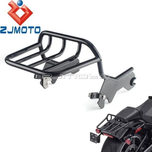 For Harley Softail Standard FXST Slim FLSL Street Bob FXBB Deluxe FLDE FLHC Motorcycle Luggage Carrier Bracket Rack 2018 19 2020