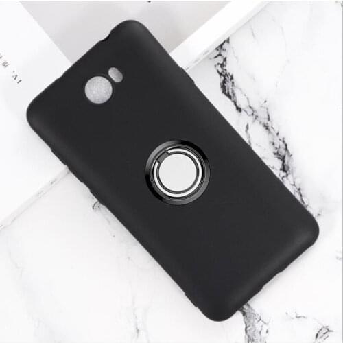 For Huawei Y5 II Back Ring Holder Bracket Phone Case Cover Phone TPU Soft Silicone Cover On Y5II 2 Honor Play 5 U29 U19 U09 L21