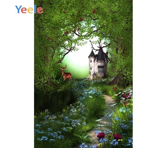 Yeele Fairy Dreamlike Nature Forest Deer Party Birthday Photophy Backdrops Customized Photographic Backgrounds For Photo Studio