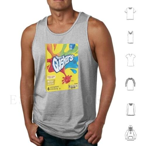 Fruit Gushers Tank Tops Vest Fruit Gushers Fruit Gushers Food Snack Rainbow 1990S 2000 90S Blue Candy Childhood Cute