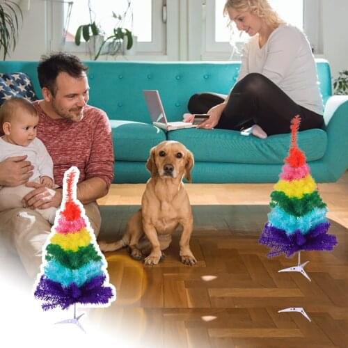 Gradient Personality Gift Creative Color Tree Home Decoration Furnishing Article Christmas tree home decoration holiday ornament