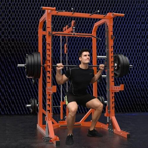 Smith frame free frame squat rack weightlifting bench press comprehensive squat machine professional home fighting madman