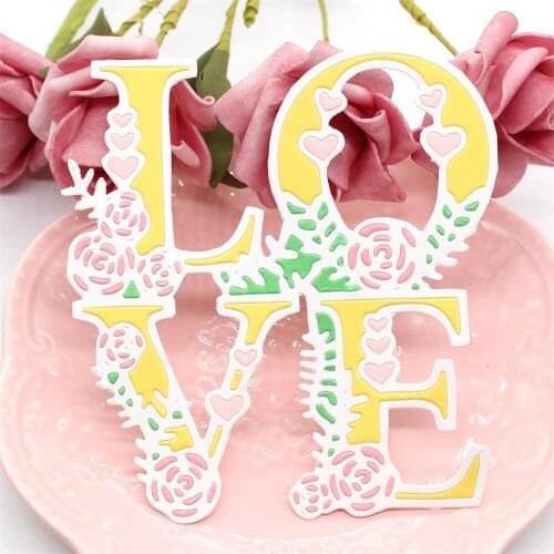 KLJUYP Love Metal Cutting Dies Scrapbook Paper Craft Decoration dies scrapbooking