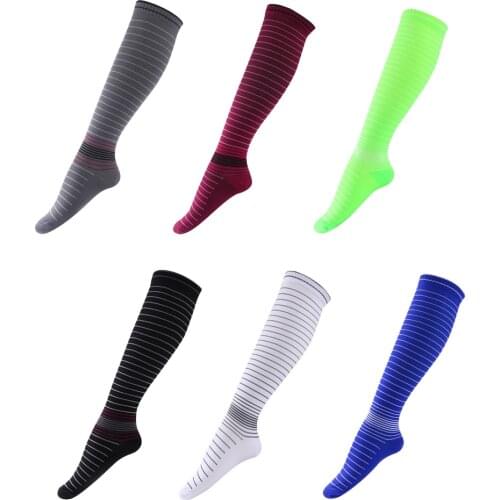 David angie Men Women Compression Socks Anti Fatigue Leg Support Knee High Breathable Medical Grade Stocking 15-20mmHg,1Yc2376