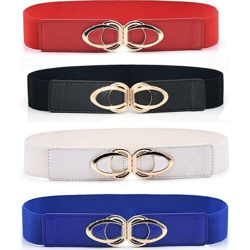 Wide Belt Female Decorative Sweater with Skirt Leather Belt Simple Hundred Matching Coat Waist Elasticated Waist Seal Female