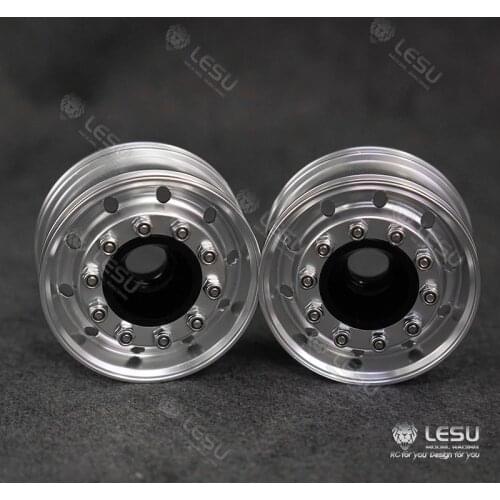 LESU Metal Wide Front Wheel Hub for RC 1/14 Tractor Truck TAMIYA Dumper DIY Model Car Scania MAN
