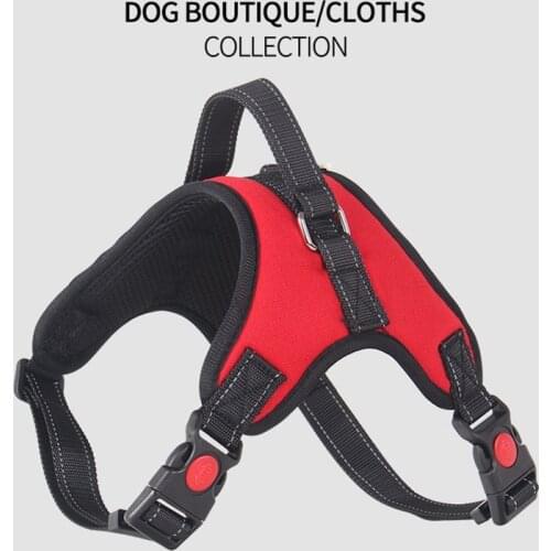 New Fashio Simple Safe And Durable Medium And Large Dog Explosion-Proof Oxford Cloth Bone Chest And Back Dog Leash