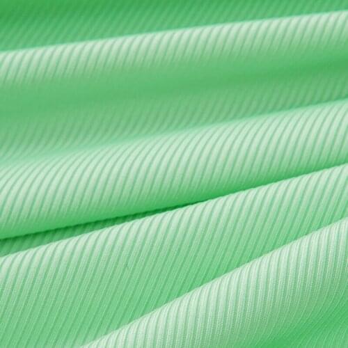 Width 61'' Solid Color Smooth Knitted Rib Elastic Fabric By The Half Yard For Dress Pants Material
