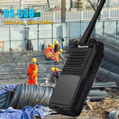 5W Professional Digital Walkie Talkie dual band radio VHF 136-174MHz UHF 400-470Mhz Long Talk Range Digital & Analog mode RS-538