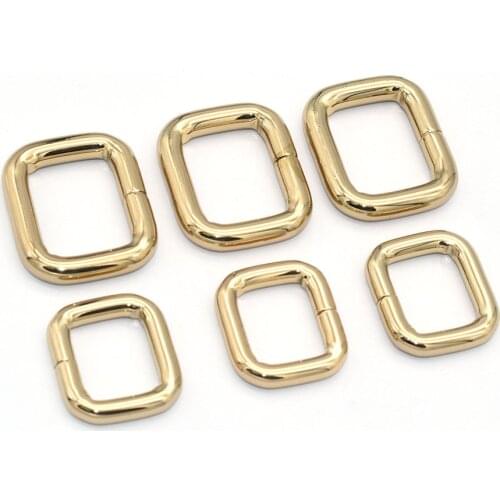 Bag Strap Buckle Rectangle Slide Buckles Connector Strap Square Belt Buckle Strap Adjuster Purse Clasp Buckle for Bag Keyring