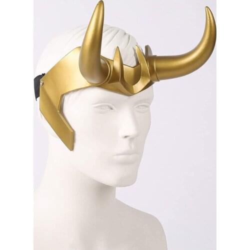 Helmet Horns Cosplay Mask Movie Crown Mask Halloween Costume Props Masquerade Party Accessories for Men Women S06 21
