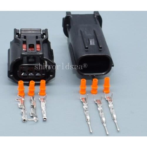 Shhworldsea 3 Pin 0.6mm 6189-1129 Female Automotive Headlight Lamp Camshaft Sensor Plug Wire Connector waterproof For Toyota