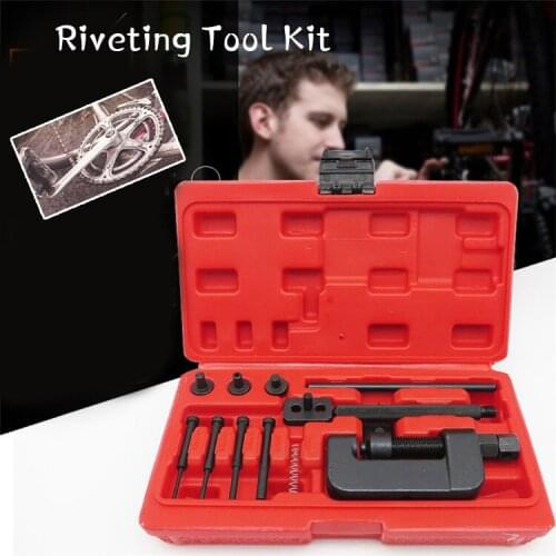 Motorcycle Bike Chain Breaker Link Splitter Riveter Riveting Repair Tool Set REMOVER CHAIN TOOLS CUTTER