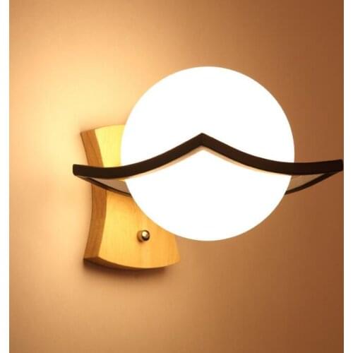 Glass Ball Wall Lamp Retro Vintage Lighting Indoor Wall Lamp American industrial Lighting lifting pulley wall light