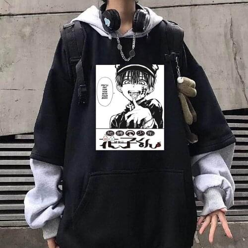 Anime Toilet-Bound Hanako-kun Hoodies Men Women Pullovers Hoodies Sweatshirts Funny Hoody Streetwear Hip Hop Pullover