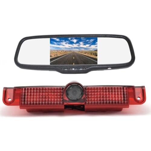 Vardsafe VS706C | Reverse Backup Camera + 5" Clip-on Rear View Mirror Monitor for Chevrolet Express / GMC Savana Van (2003-2019)