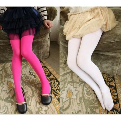 Spring/autumn candy color children tights for baby girls kids cute velvet pantyhose tights stockings for girls dance tights