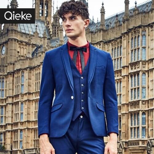 EARL JOEL high quality 2015 men spring autumn super slim blue brown pure color wedding groom business casual man suits blazers