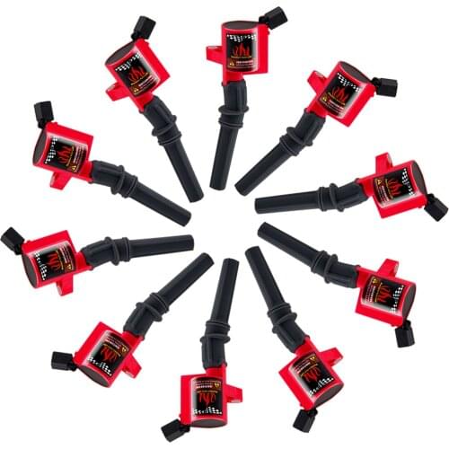 10Pack Ignition Coil For Ford E350 Excursion F250 F350 F450 V10 6.8L DG508 97-16