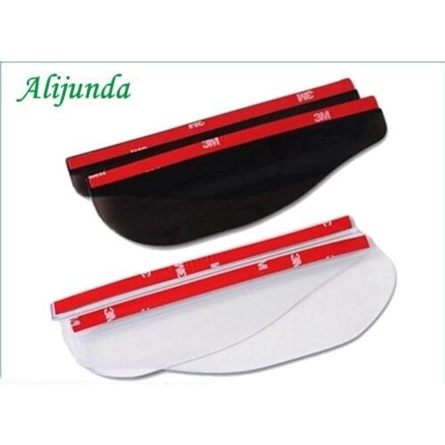 2pcs/set of car rearview mirror rain eyebrow shield flexible protection PVC fittings FOR Chery Geely Vision SC7 MK CK Cross