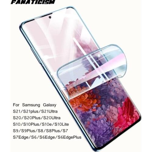 200pcs Full Cover Hydrogel Film For Samsung S20 FE 5G Shockproof Protective Film Galaxy S20 Ultra S20Plus Clear Screen Protector