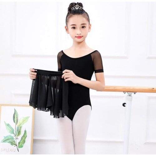 2021 Fashion Girls Ballet Dress Gymnastic Leotards Lace Skirted Leotards Long Sleeve Kids Toddler Gymnastic Swimsuit For Dancing