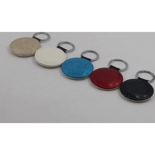 50pcs/lot blank Keychain Sublimation DIY print PU Leather Keyring Sublimation Ink heat transfer printing