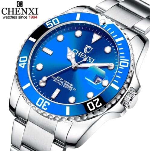 CHENXI Mens And Women Non-Mechanical Couple Simple Luxury Wristwatch Waterproof Fashion Luminous Male Business Watches Clock