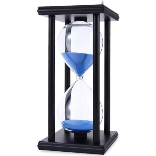 30/60 Minutes Hourglass Sand Timer Kitchen School Modern Wooden Hour Glass Sandglass Sand Clock Tea Timers Home Decoration Gift