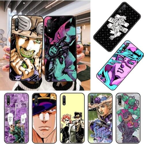 Phone Case For Huawei Honor 8A 9 10 8X 8S 9X i 7X 7A 20 A Lite Pro Black Cover Etui JoJos Bizarre Adventure JoJo Anime