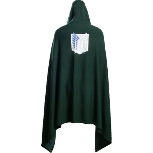 For Attack on Titan Cosplay Cloak for Adults High Quality Short Long Type Mantle Halloween Party Accessories Gifts Average Size